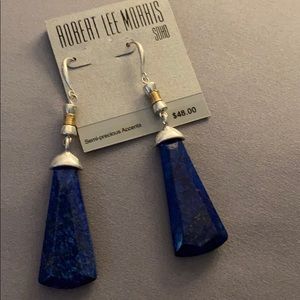 Robert Lee Morris lapis blue earrings